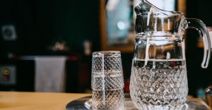 pitcher of water